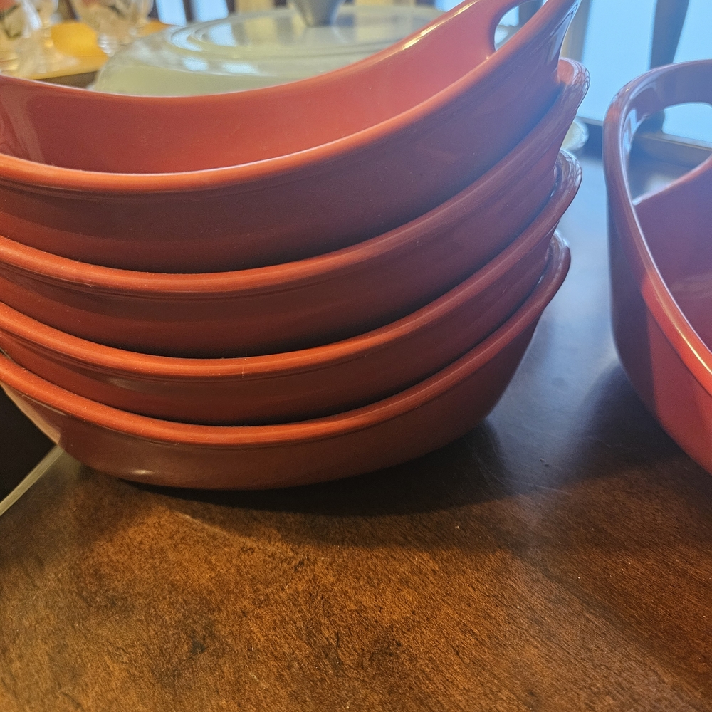 Rachael Ray Bold Red Ceramic Dish - Picture 3 of 7